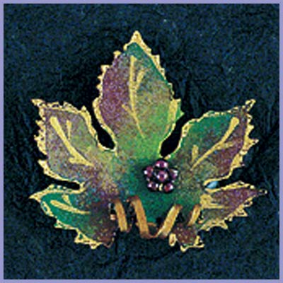 Grape Leaf Pin-